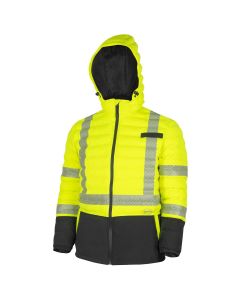SRWV1136660U-5XL image(0) - Pioneer Seamless Quileted Parka - Color:  Hi-Vis Yellow / Black  - Size: 5XL