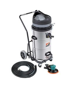 DYBM1010SP image(0) - Dynabrade Mega-Raptor Vac&reg; Standard Pack Mobile Auto Vacuum System : Vacuum Kit w/6" Spirit ROS & Standard Cart, M-Class, 120v/60Hz, 15 Amp, 20 gal., Conductive