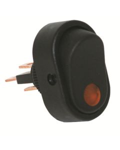 JTT2702-2J image(0) - The Best Connection 16 Amp 12V Red Oval Rocker