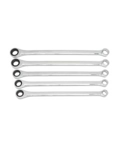KDT85987 image(1) - GearWrench 5 Piece 72-Tooth 12 Point XL GearBox Double Box Ratcheting Metric Wrench Add-On Set