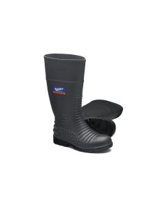 Blundstone Steel Toe Gumboots-Waterproof, Metarsal Guard, Puncture Resistant Midsole, Grey, AU size 10, US size 11