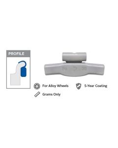 Wegmann Automotive 2.25 oz Steel Coated Clip-on AWFE Red Series Wheel Weight (Box of 25)