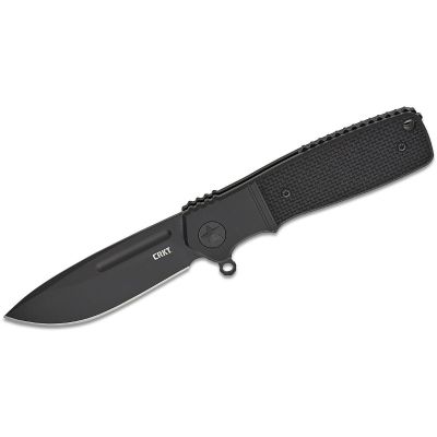 CRKK245KKP image(0) - CRKT (Columbia River Knife) Homefront Compact Liner Lock Folding EDC Pocket Knife with Black Blade - Black