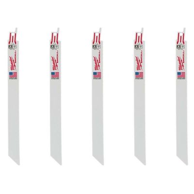 MLW48-00-5188 image(0) - Milwaukee Tool 9" 18 TPI SAWZALL Blades (5 Pk)