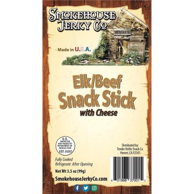 THS601968370015 image(0) - Tender Heifer Snack Co. Elk Beef Snack Stick W/Cheese