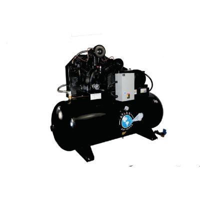 ATEMPAF10-3PH-FPD image(1) - Atlas Automotive Equipment 10HP 3Phase 120 Gallon Horizontal Air Compressor