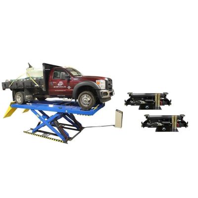 ATEATPK-PX16ACF-COMBO-FPD image(0) - Atlas Equipment PX16A Scissor Alignment Lift and RJ8 Rolling Jacks Combo