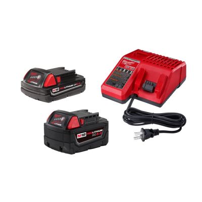 MLW48-59-1852C image(0) - Milwaukee Tool M18 Xc5.0/Cp2.0 System Starter Kit