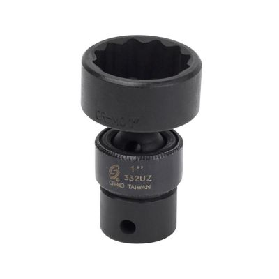SUN332UZ image(0) - SUNEX 3/8" Dr. 1" 12 Point Universal Impact Socket
