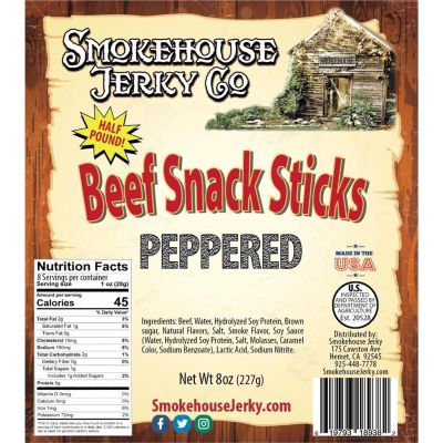 THS619793-89382 image(0) - Tender Heifer Snack Co. Peppered Beef Sticks Beef Sticks
