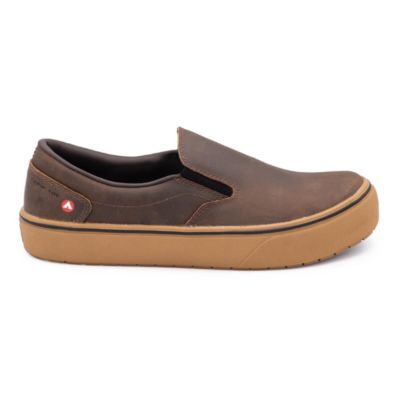 FSIAW7002-10D image(0) - Airwalk AIRWALK - VENICE - Men's Leather Slip On - CT|EH|SF|SR - Buffalo Crazy Horse / Gum - Size: 10 - D - (Regular)