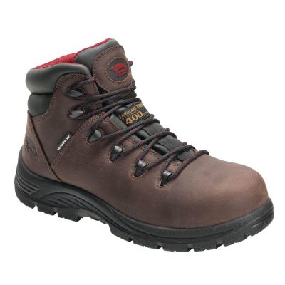 FSIA7228-7.5W image(0) - Avenger Framer Series - Men's High-Top Boot - Composite Toe - IC|EH|SR|PR - Brown/Black - Size: 7.5W