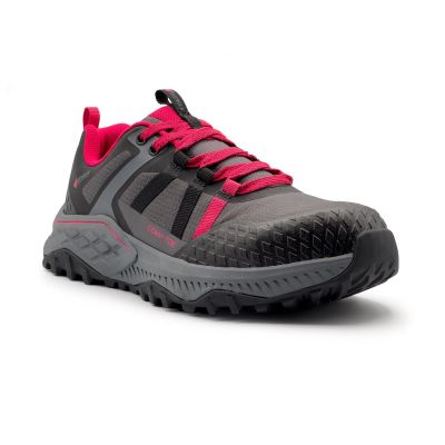 FSIA1250-7.5W image(0) - Avenger Work Boots AERO Trail - Women's  Low Top Shoe - Composite Toe - CT |EH |SR - Grey / Magenta - Size: 7.5 - E - (Wide)
