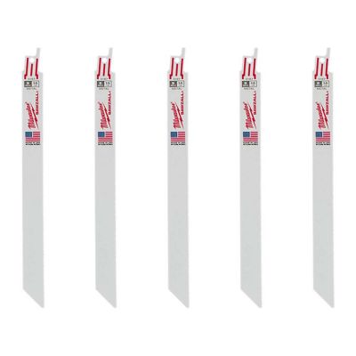 MLW48-00-5187 image(0) - Milwaukee Tool 9" 14 TPI SAWZALL Blades (5 Pk)