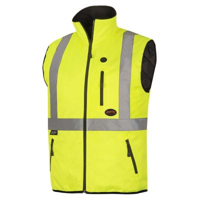 SRWV1210260U-S image(0) - Pioneer Heated Safety Vest - Hi-Vis Yellow/Green - Size Small