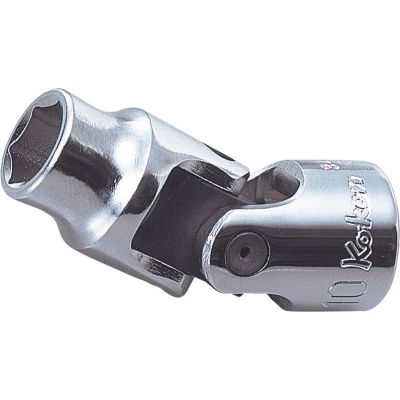 KKN3440M-15 image(0) - Ko-ken USA 3440M-15 3/8 Sq. Dr. Universal Socket 15mm 6 point Length 53.5mm