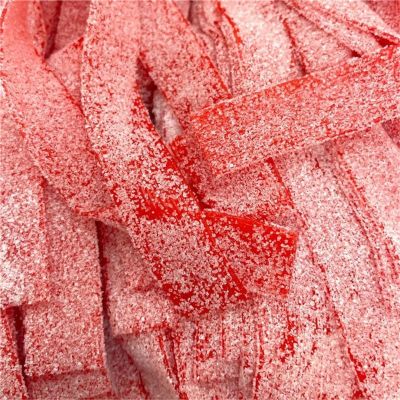 THS784300-190462 image(0) - Tender Heifer Snack Co. Gummy Licorice Belts Sour Strawberry Candy - 10 oz