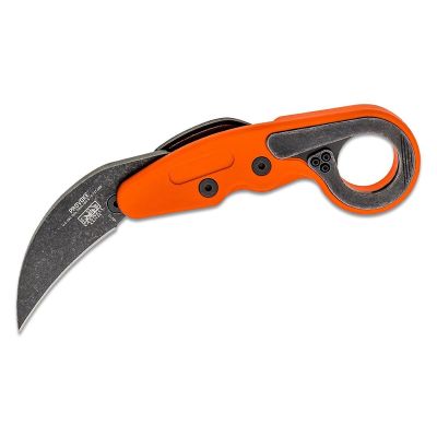 CRK4041O image(0) - CRKT (Columbia River Knife) Provoke Grivory Folding Tactical Knife Morphing Karambit - Color Orange