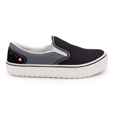 FSIAW7040-6.5B image(0) - Airwalk AIRWALK - VENICE - Women's Canvas Slip On - CT|EH|SF|SR - Black / Castle Rock - Size: 6.5 - B - (Medium)
