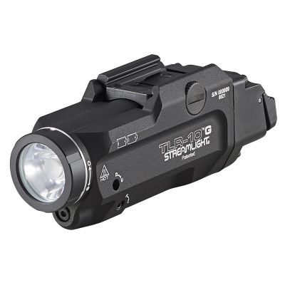 STL69473 image(0) - Streamlight TLR-10 G FLEX ‐ Includes High Switch mounted on light plus Low Switch in package CR123A lithium batteries and key kit ‐ Black ‐ Box