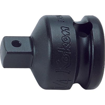 KKN13322A-B image(0) - Ko-ken USA 13322A-B 3/8 Sq. Dr. Adaptor 1/4 Square Length 27mm Ball type