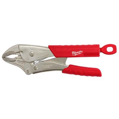 MLW48-22-3410 image(0) - Milwaukee Tool 10" Locking Pliers Curved Jaw w/ Durable Grip