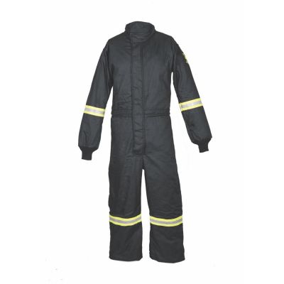 OBRTCG40-CVL-SL image(0) - Oberon Coveralls - Arc Flash - 40 Cal TCG&trade; Ultralight - Color: Black - Size: Large Short