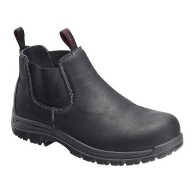 FSIA7111-12W image(0) - Avenger Foreman Romeo Series - Men's Mid Top Slip-On Boots - Composite Toe - IC|EH|SR|PR - Black/Black - Size: 12W