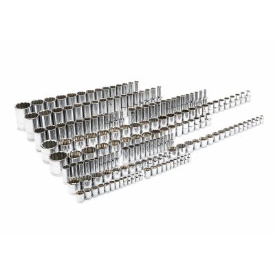 KDT89074 image(0) - GearWrench 176 Piece 1/4 Inch, 3/8 Inch & 1/2 Inch Drive 12 Point Standard and Deep SAE/Metric Master Socket Set