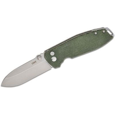CRK2495GR image(0) - CRKT (Columbia River Knife) Squid XM Button Lock Folding EDC Pocket Knife - Green