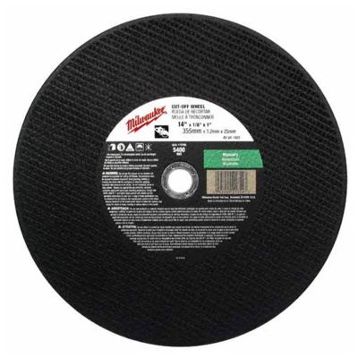 MLW49-94-1470 image(1) - Milwaukee Tool 14" x 1/8" x 20mm Cut-Off Wheel (Type 1)