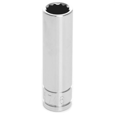 WLMW38614 image(0) - Wilmar Corp. / Performance Tool 3/8" Dr 12pt Deep Socket 7/16"