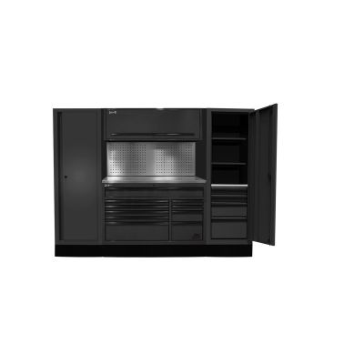 HOMBKCTS10201 image(0) - Homak Manufacturing 102" RS PRO CTS Combo, Solid BS, Black