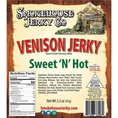 THS601968369989 image(0) - Tender Heifer Snack Co. Venison Sweet 'N' Hot
