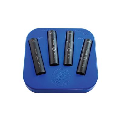 ANRBCS4 image(0) - Assenmacher 3/8 Inch Drive 6 Point Hex Band Hose Clamp Impact Socket Set - 4 Piece