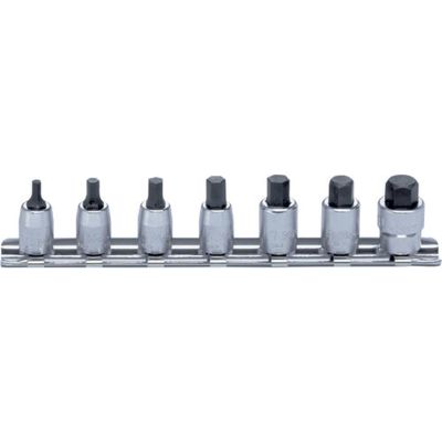 KKNRS2010M-7-L25 image(0) - Ko-ken USA RS2010M/7-L25 1/4 Sq. Dr. Socket set 3-10mm Hex Length 25mm 7 pieces
