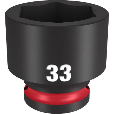 MLW49-66-6265 image(0) - Milwaukee Tool SHOCKWAVE Impact Duty 1/2"Drive 33MM Standard 6 Point Socket