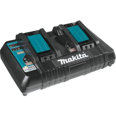 MAKDC18RD image(0) - Makita LITHIUM-ION DUAL PORT RAPID OPTIMUM CHARGER