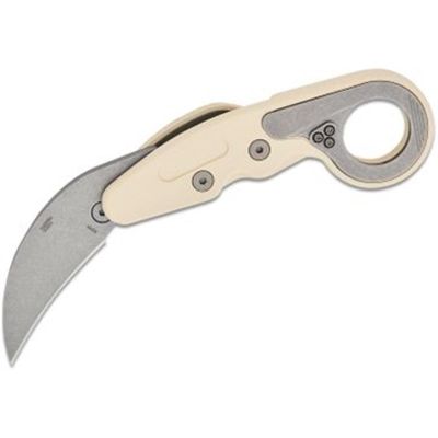CRK4041S image(0) - CRKT (Columbia River Knife) Provoke Grivory Folding Tactical Knife Morphing Karambit- Sand White