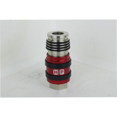 MIL1758 image(0) - Milton Industries 3/8" Safety Exhaust Coupler, 3/8" FNPT - 5 Count