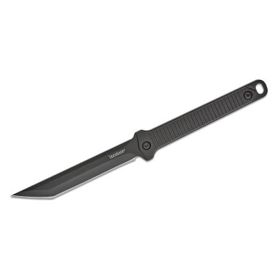 KER4008X image(0) - Kershaw Dune American Tanto Fixed Blade Neck Knife with Nylon Sheath - Black