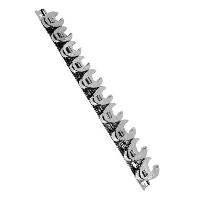 KTI27300 image(0) - K Tool International Crowfoot Flare Nut Set Metric 10 Piece 3/8 Inch Drive