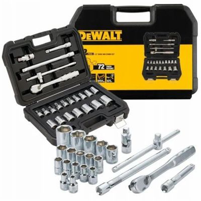 DWTDWMT19241 image(0) - DeWalt Mechanics Tools Kit And Socket Set, 22-Piece