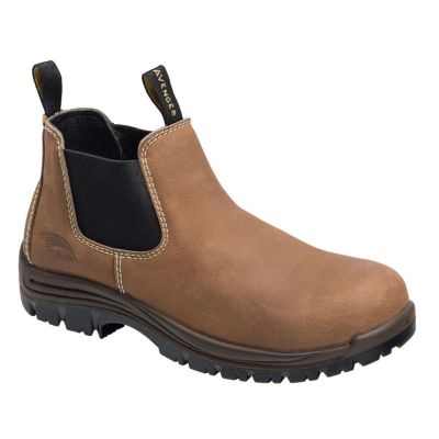 FSIA7120-10M image(0) - Avenger Foreman Romeo Series - Women's Mid Top Slip-On Boots - Composite Toe - IC|EH|SR|PR - Brown/Black - Size: 10M