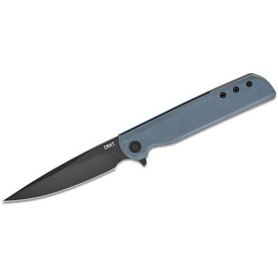 CRK3801KN image(0) - CRKT (Columbia River Knife) LCK + Liner Lock Folding EDC Pocket Knife with Black Blade - Gray