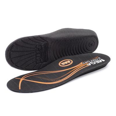 MCFMCESDTL-S image(0) - MEGA Comfort ERGO Anti-Static Dual-Layer Memory Foam Insoles Size: Small (Men's 6-7, Women's 8-9)