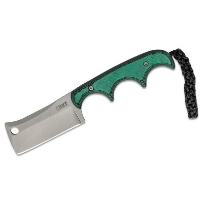 CRK2383 image(0) - CRKT (Columbia River Knife) Minimalist Cleaver Fixed Blade Outdoor Survival Knife - Green