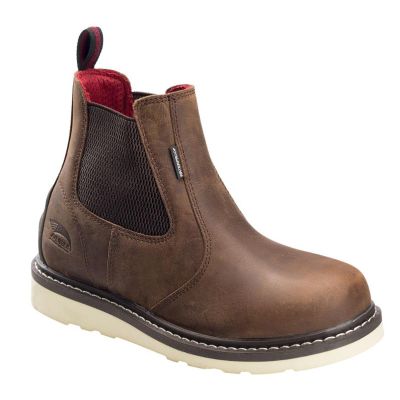 FSIA7510-8.5W image(0) - Avenger Wedge Romeo Series - Men's Boots - Soft Toe - EH|SR|PR - Brown/Black -Size: 8.5W