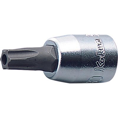 KKN2025.28-T20 image(0) - Ko-ken USA 2025.28-T20 1/4 Sq. Dr. TORX® T20 Bit Socket - Length 28mm