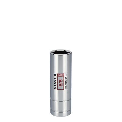 SUN2911SP image(0) - Sunex 5/8 in. Spark Plug Chrome Socket